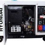 Gerador diesel silencioso 7.9KvA tri/monofsico ref HY-DHY8600SE-T HYUNDAI