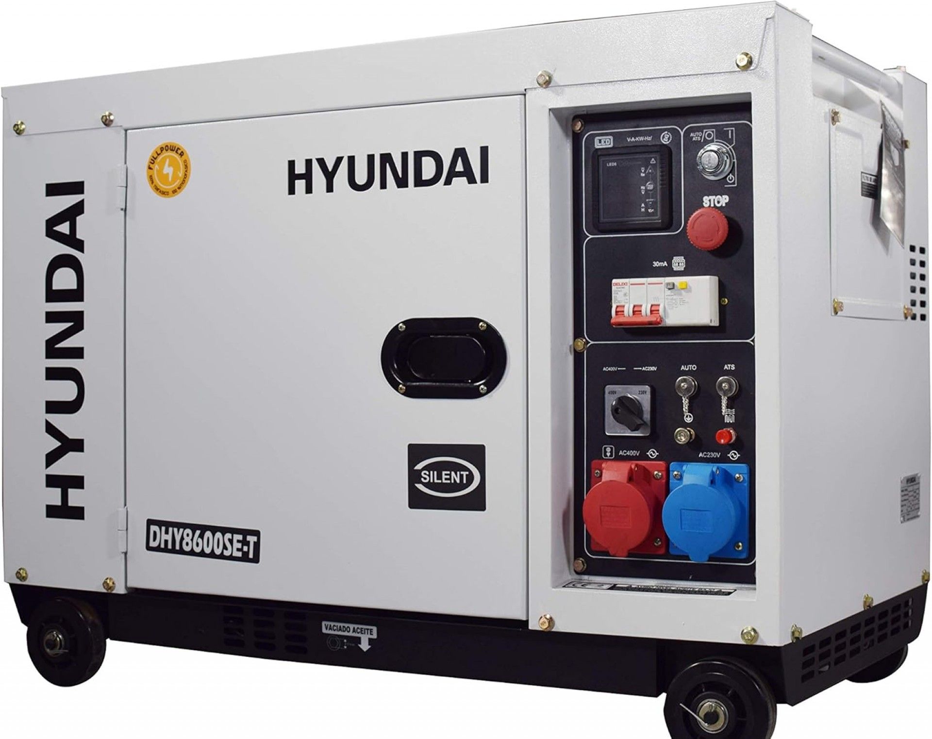 Gerador diesel silencioso ref HY-DHY8600SE-T HYUNDAI