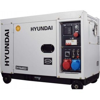 Gerador diesel silencioso 7.9KvA tri/monofsico ref HY-DHY8600SE-T HYUNDAI