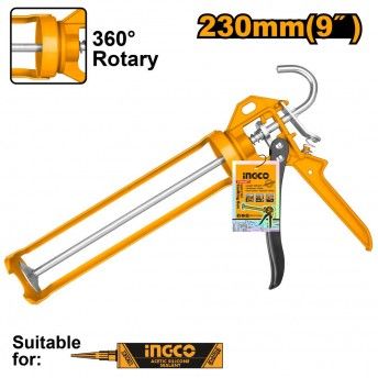 Pistola mastik  industrial (55x230mm)  ref HCG1709 IngCo