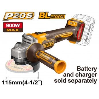 Rebarbadora 20V Brushless 115Mm Max 900W  ref CAGLI21154 IngCo
