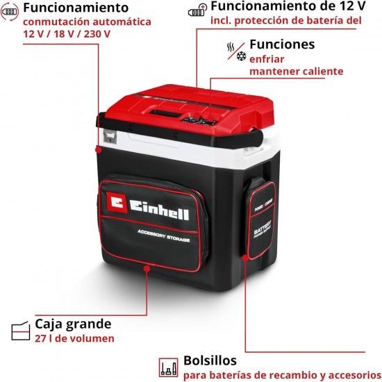 Arca refrigeradora porttil TE-COL 18/27 Li-Solo ref 2048420 Einhell