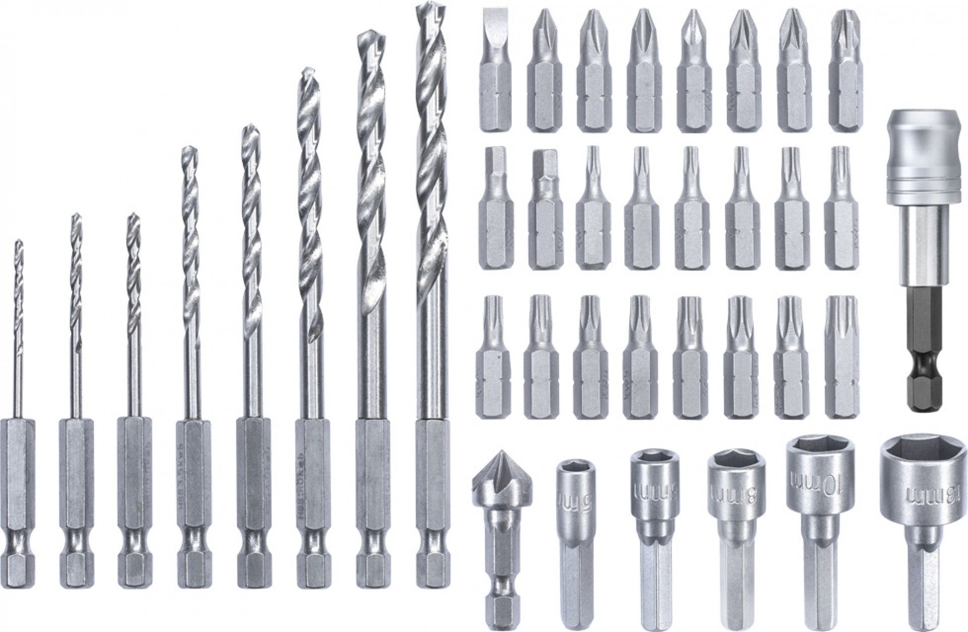 Jogo de 39  brocas metal e Bit´s sortidas refª 49108910 KWB