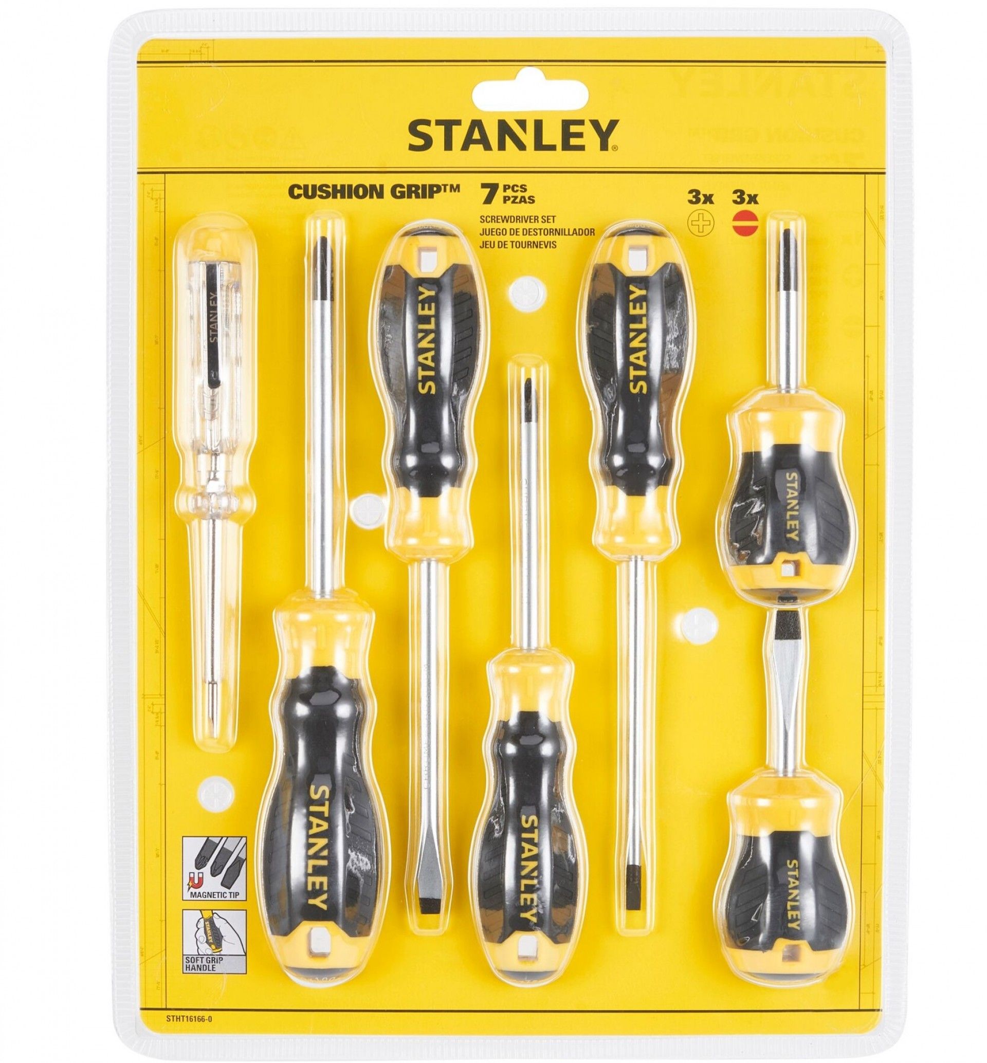 Jogo chave de fenda 7pç refª STHT16166-0 STANLEY