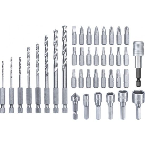 Jogo de 39  brocas metal e Bits sortidas ref 49108910 KWB