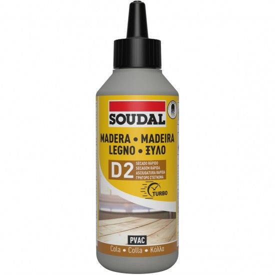 Cola branca D2 rpida 250g 64A ref 117834 Soudal