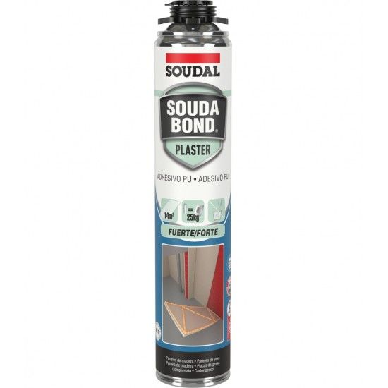 Espuma pistolvel SoudaBond Plaster 750ml ref 159854 Soudal