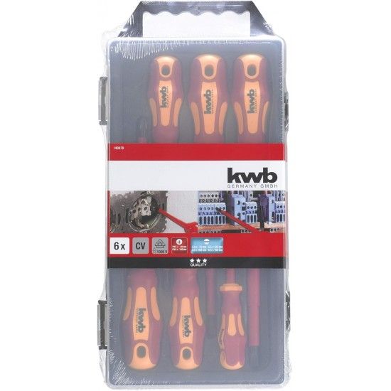 Kit chaves Fendas electricista 6p ref 49140870 KWB