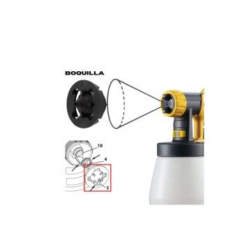 Boquilha 2,5 mm p/Frontal Flexio de turbina HVLP ref WG-2362878 Wagner