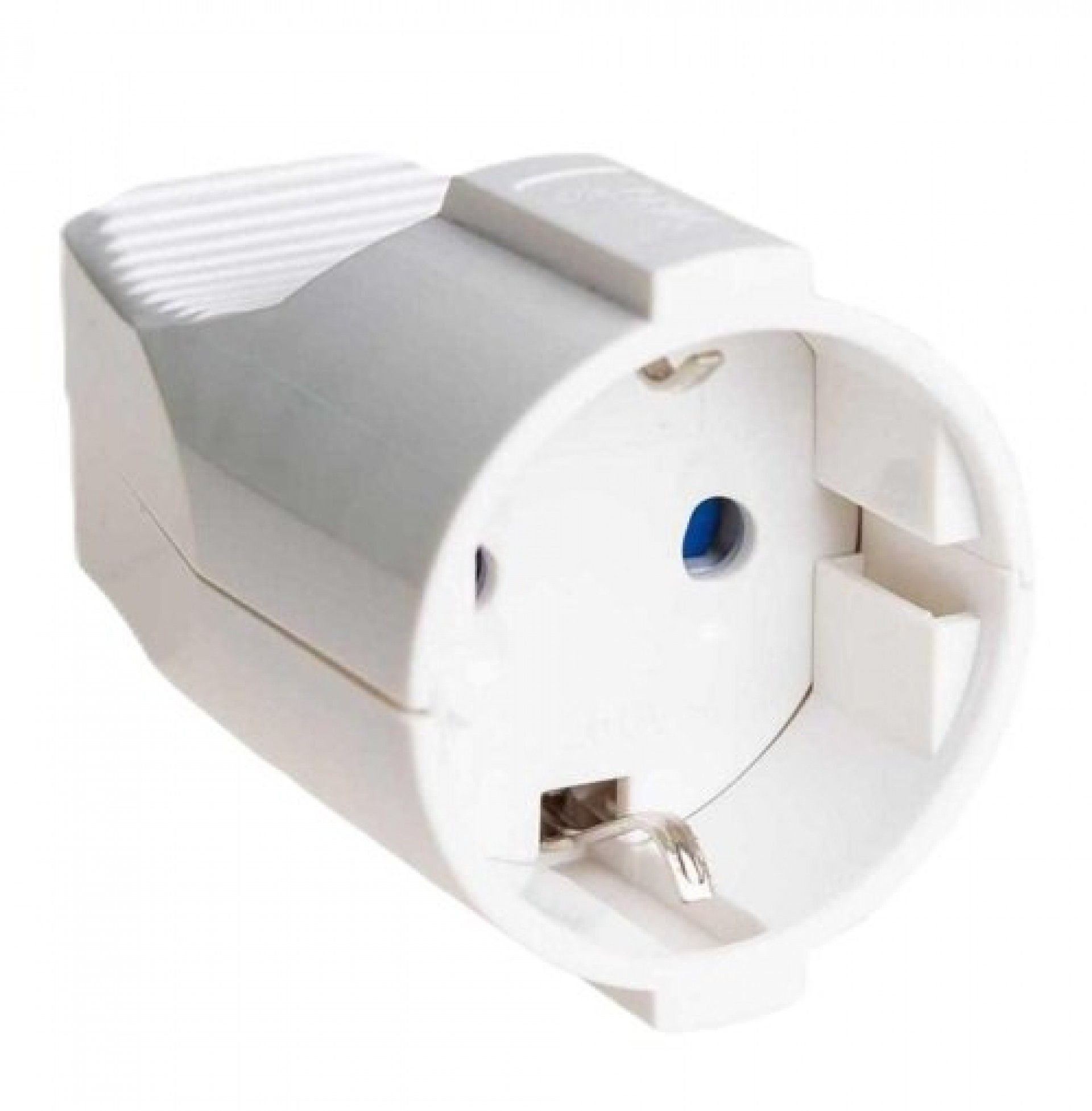 Ficha fêmea 16A branca Schuko refª XX-507BN AIGOSTAR