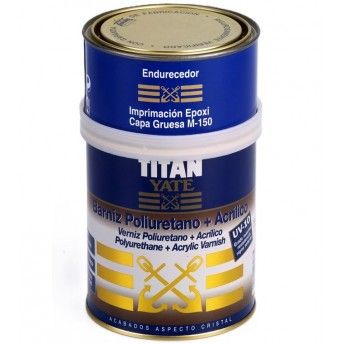 Verniz poliuretano 2 componentes acrilico incolor Yate 0.75L ref YATE2C_POL-ACR_0.75L Titan