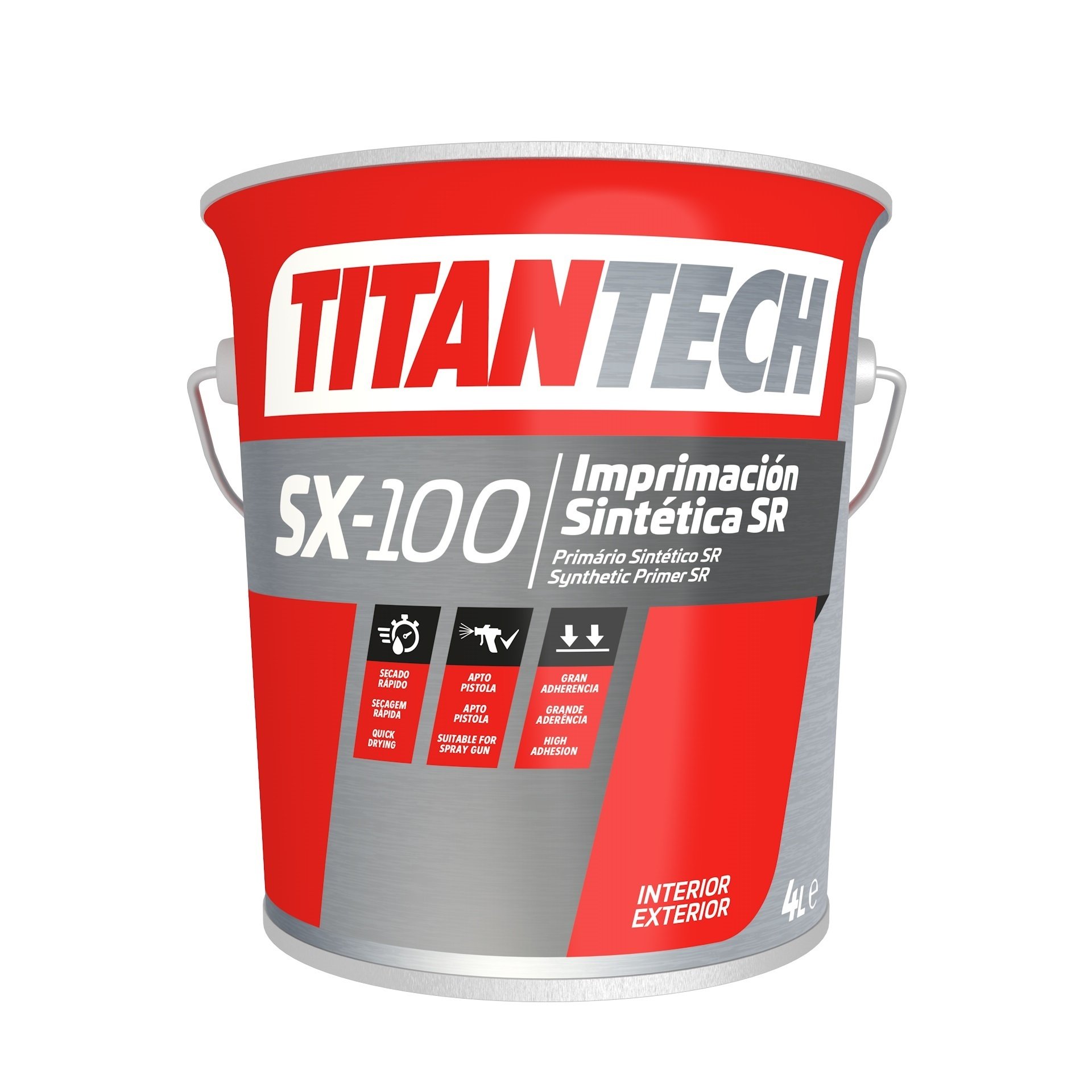 Primário sintético SR SX-100 vermelho 4L refª X10010004 TITAN
