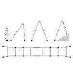 ESCADA TELESCÓPICA MULTIUSOS 5+5 ALUMINIO 5.10M REF WK700120 WERKU ESCADA TELESCÓPICA MULTIUSOS 5+5 ALUMINIO 5.10M REF WK700120 WERKU