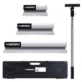 Kit esptulas inox (300/500/800mm) c/cabo telescpico ref WK602540  WERKU