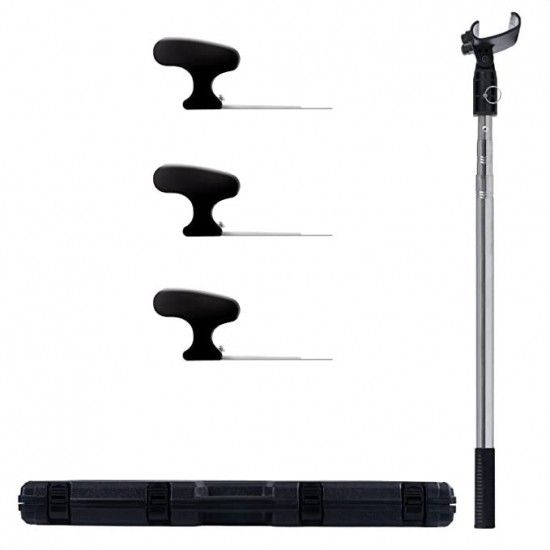 Kit espátulas inox (300/500/800mm) c/cabo telescópico refª WK602540  WERKU Kit espátulas inox (300/500/800mm) c/cabo telescópico refª WK602540  WERKU