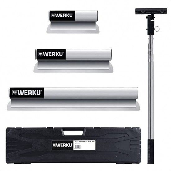 Kit esptulas inox (300/500/800mm) c/cabo telescpico ref WK602540  WERKU