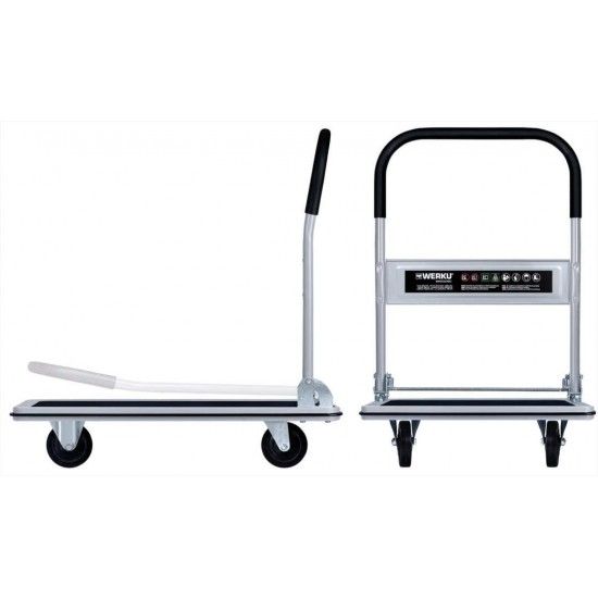 Carro Plataforma Porta-Cargas 300 Kg 910x610mm ref WK602320 Werku