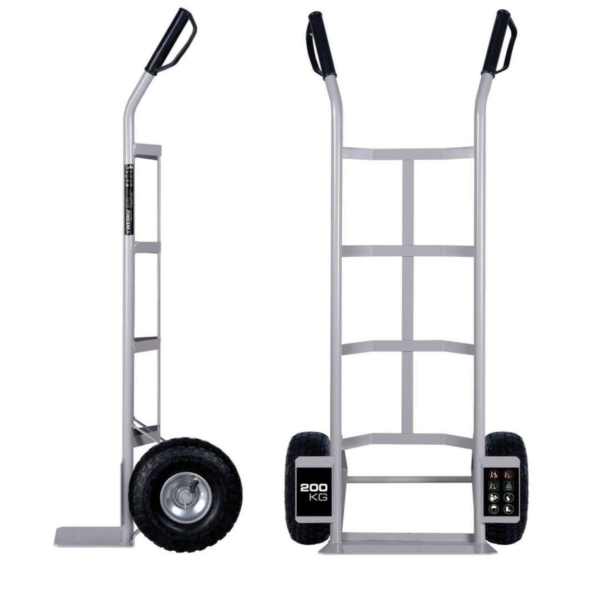 Carro Porta-Cargas 200 Kg 350x185mm refª WK602310 Werku