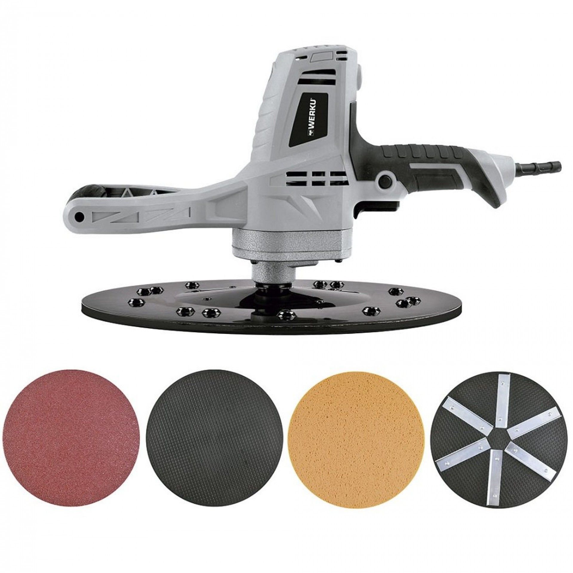 Lixadora-Polidora Circular Paredes Argamassa-Gesso 390mm 710W refª WK401090 Werku