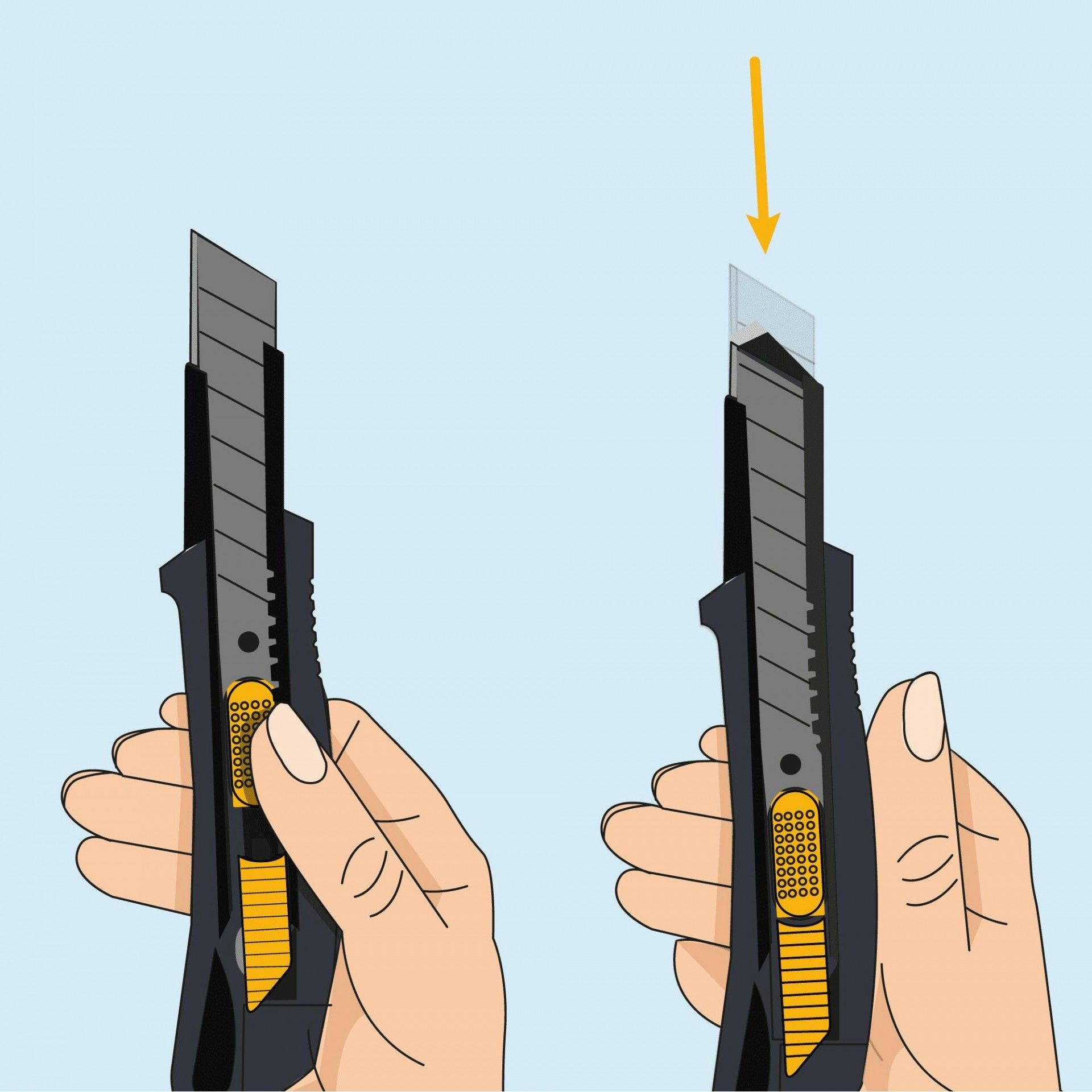Cortador auto-retrátil com lâminas sk5 refª VIX18AA VITO