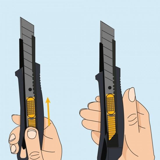 Cortador auto-retrátil com lâminas sk5 refª VIX18AA VITO Cortador auto-retrátil com lâminas sk5 refª VIX18AA VITO