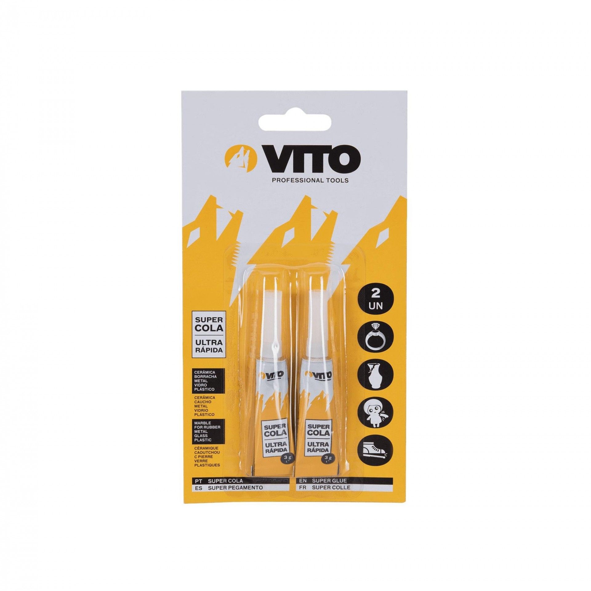 Conjunto de 2 tubos de super cola refª VISCC2 VITO