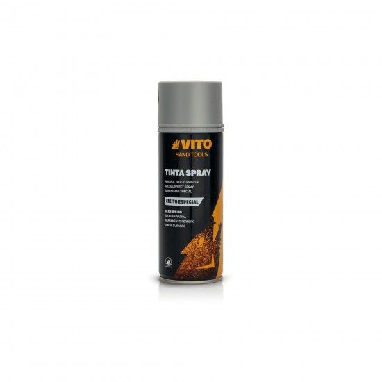 Tinta acrlica em spray prateado ref VISAPRA VITO