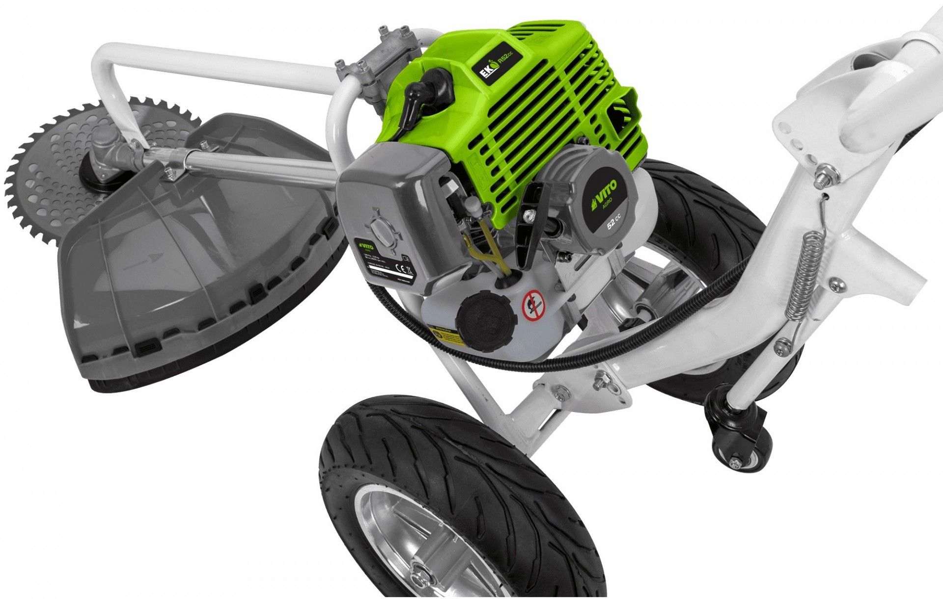 Moto-roçadora c/rodas 1.6Kw 52cc VIRR52E VITO