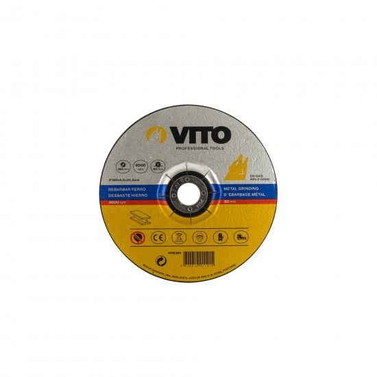 Disco rebarbar ferro 230mm refª VIRE230 VITO Disco rebarbar ferro 230mm refª VIRE230 VITO