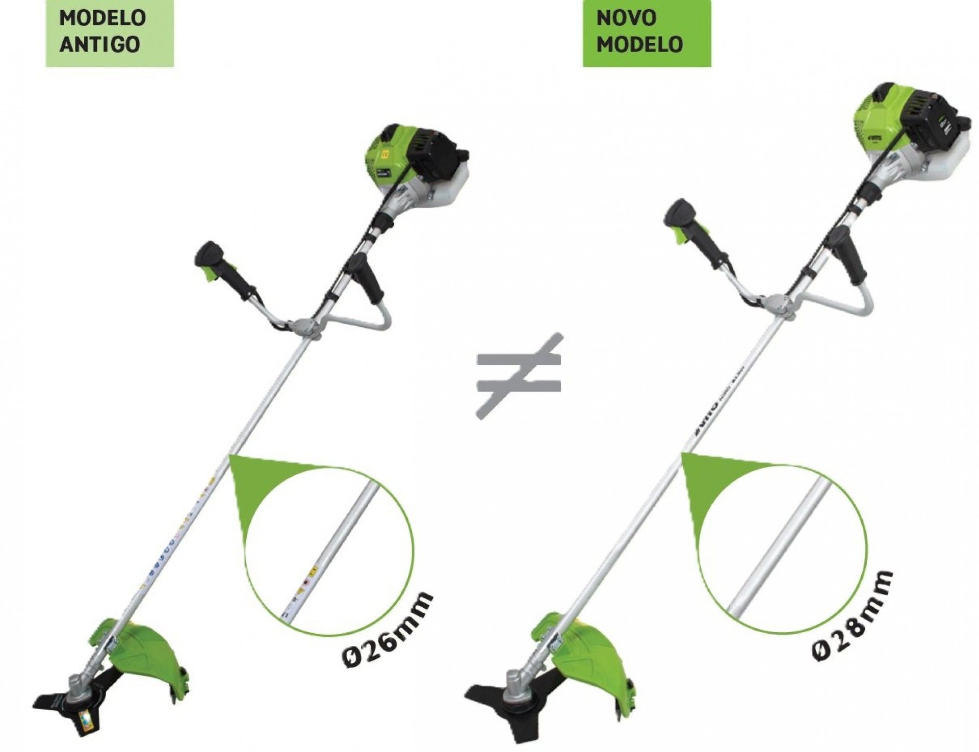 Moto-roçadora 52cc 1.9cv refª VIR52C VITO