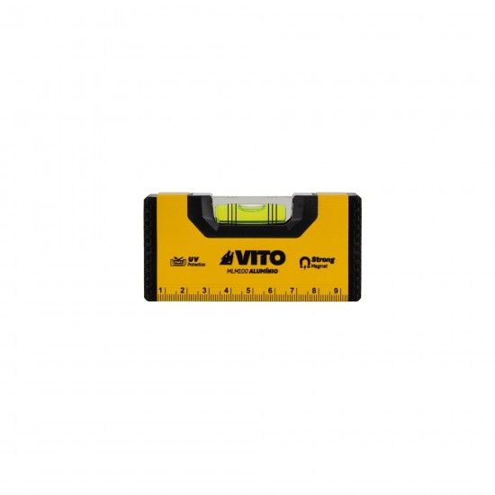 Nivel Aluminio Magntico 10Cm Pack 10 Un. ref VINAL10  Vito