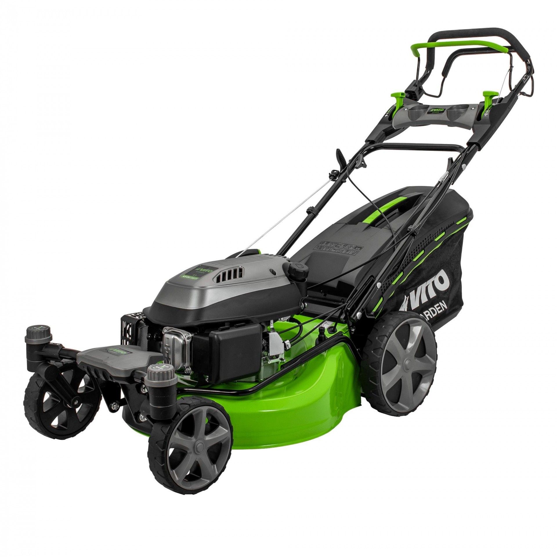 Corta-relvas com rodas giratórias e tração 6.5cv - 196cc - 508mm refª VIMRRG65 VITO