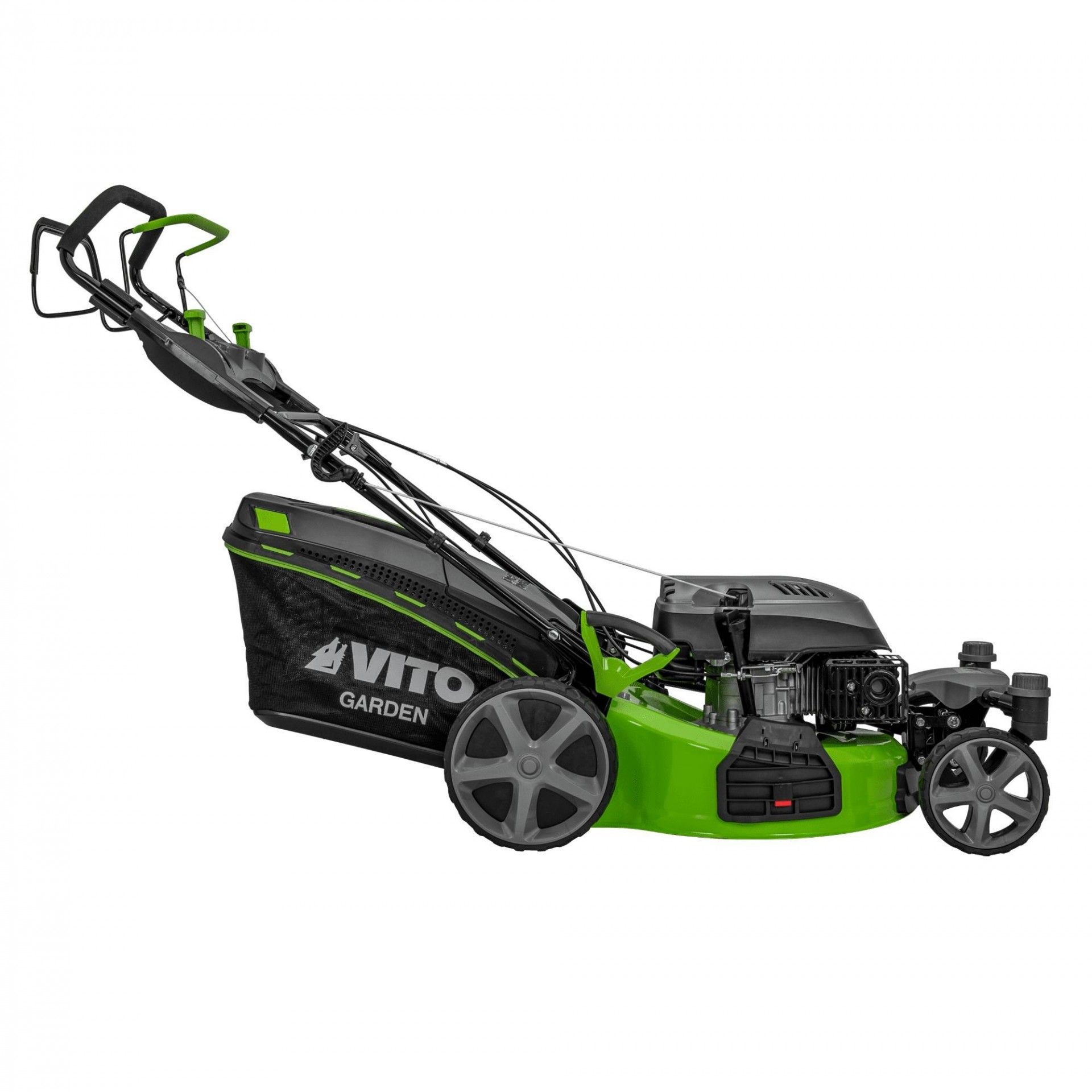 Corta-relvas com rodas giratórias e tração 6.5cv - 196cc - 508mm refª VIMRRG65 VITO