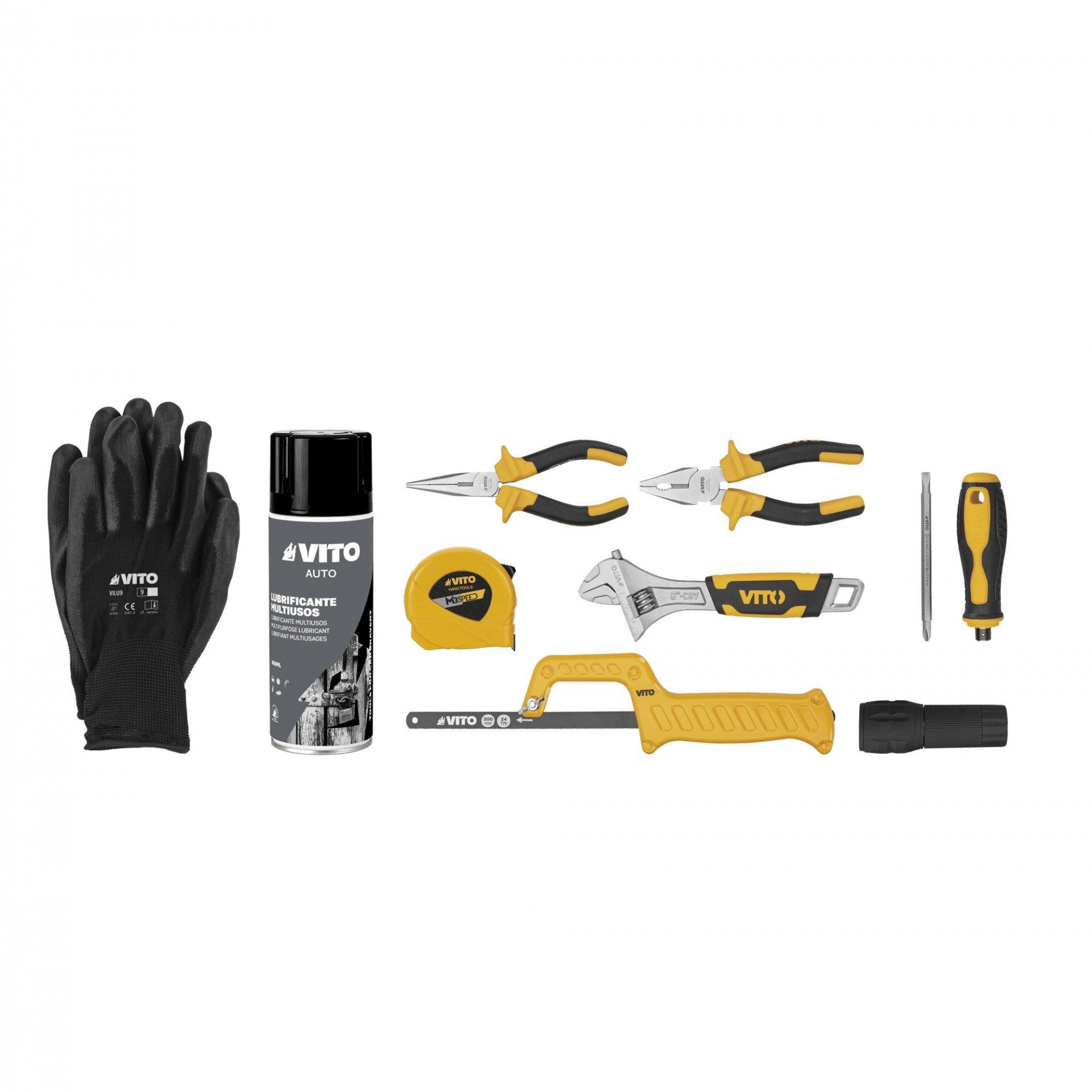 Mala em nylon com ferramentas para bricolage - 11 peças refª VIMNFB11 VITO