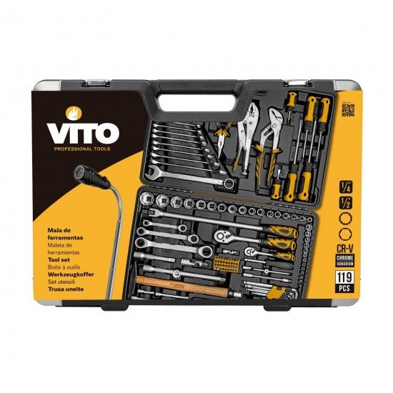 Mala de ferramentas - 119 peas ref VIMF119 VITO