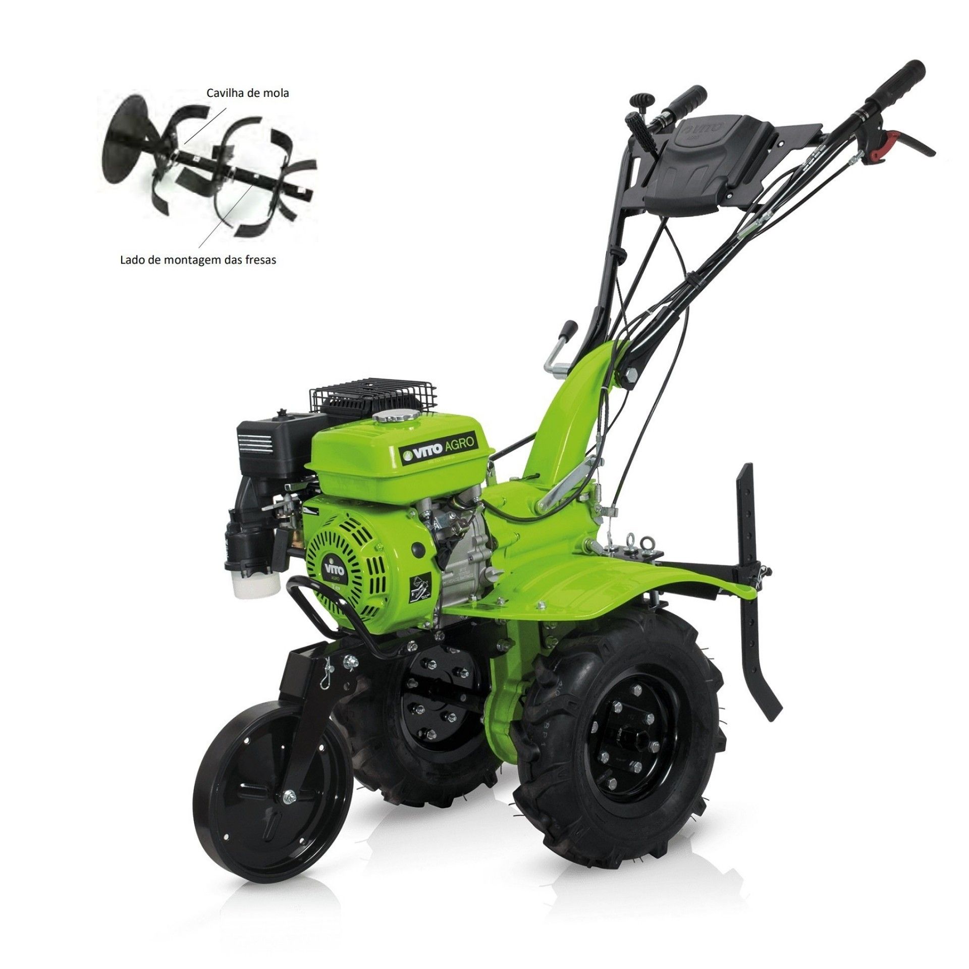 Motoenxada gasolina com transmissão directa - 7 cv refª VIMETD7 VITO
