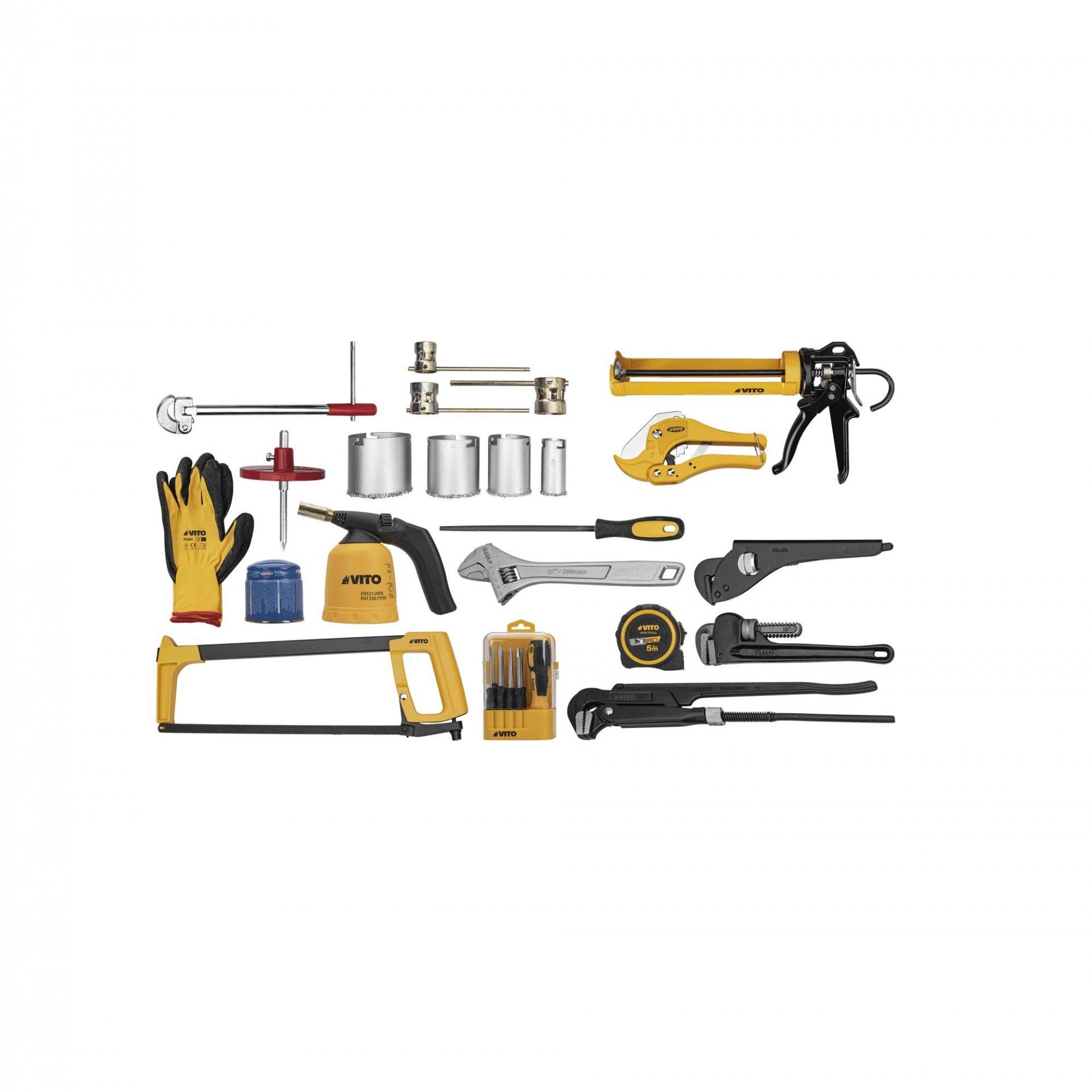 Mala de ferramentas para canalizador - 17 peças refª VIMCANAL VITO
