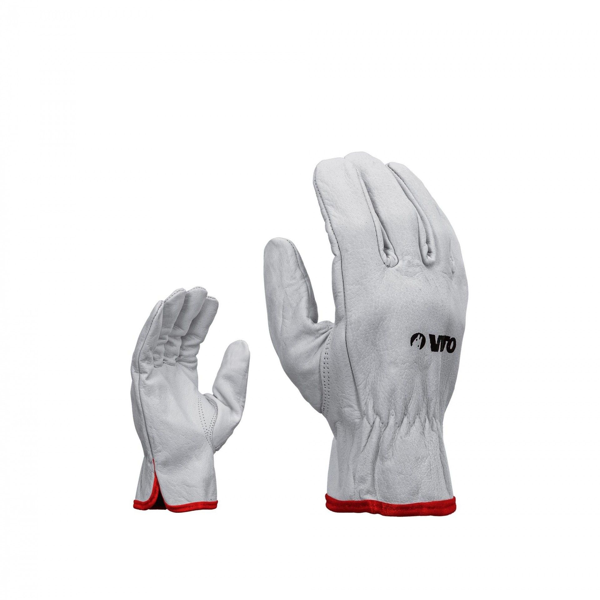 Luva em pele genuína 10"- xl refª VILPA VITO