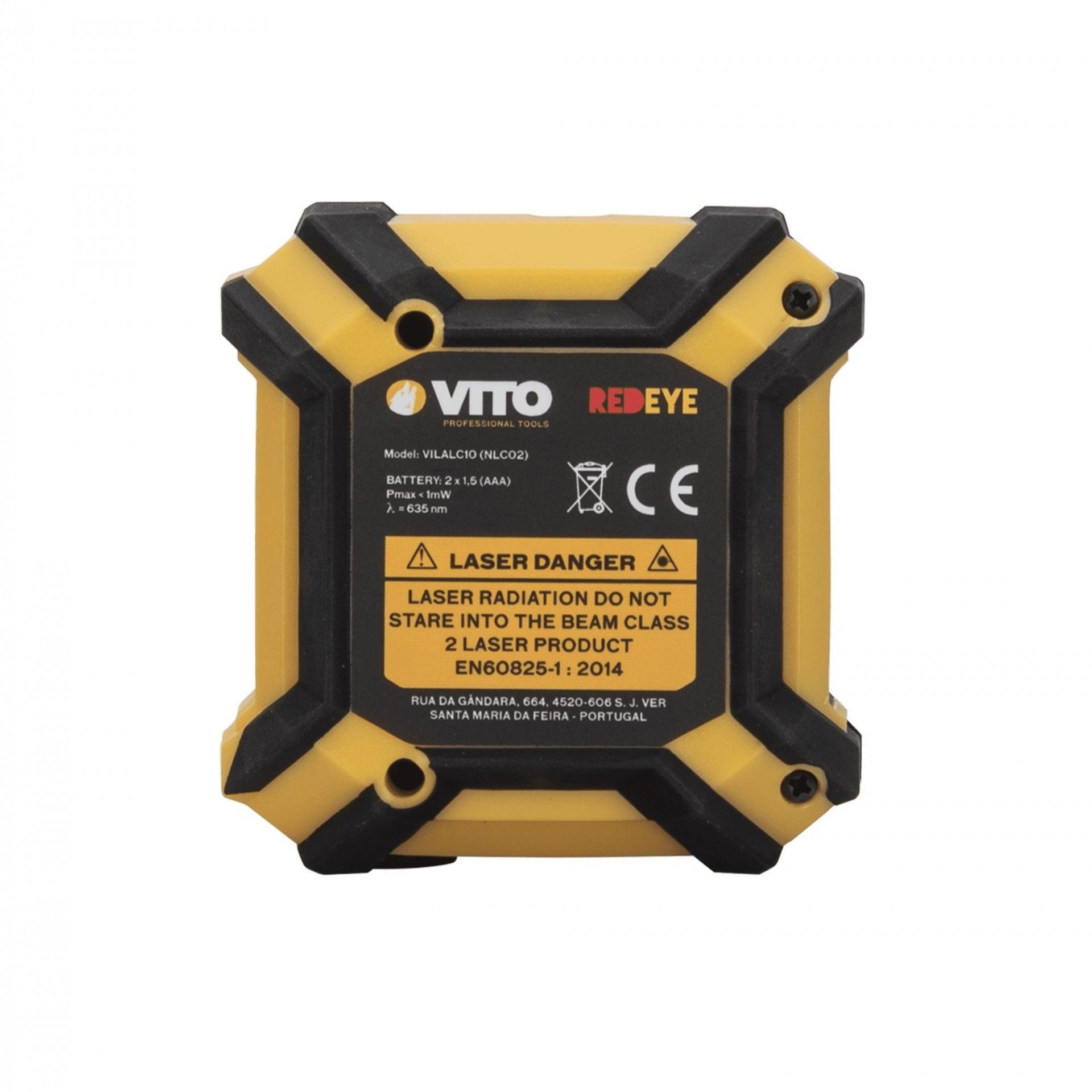 Nível laser autonivelante vermelho de linhas cruzadas 10m refª VILALC10 VITO