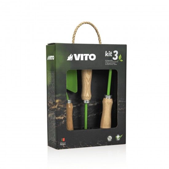 Kit jardim 3 peas em ao ref VIKJ3C VITO