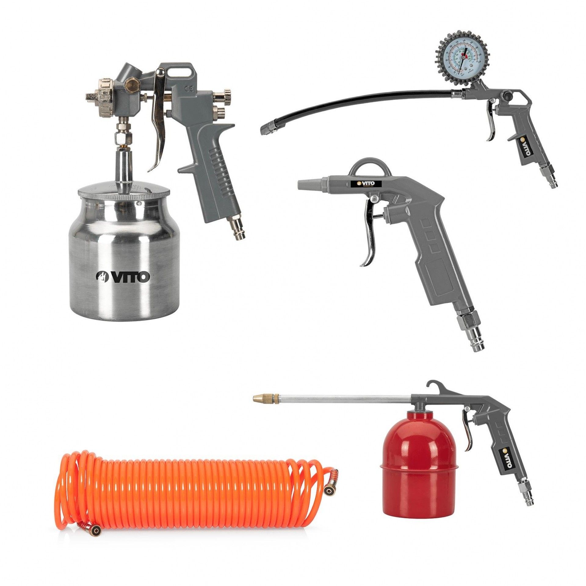 Kit profissional 5 peças para ar comprimido refª VIKITCO5 VITO