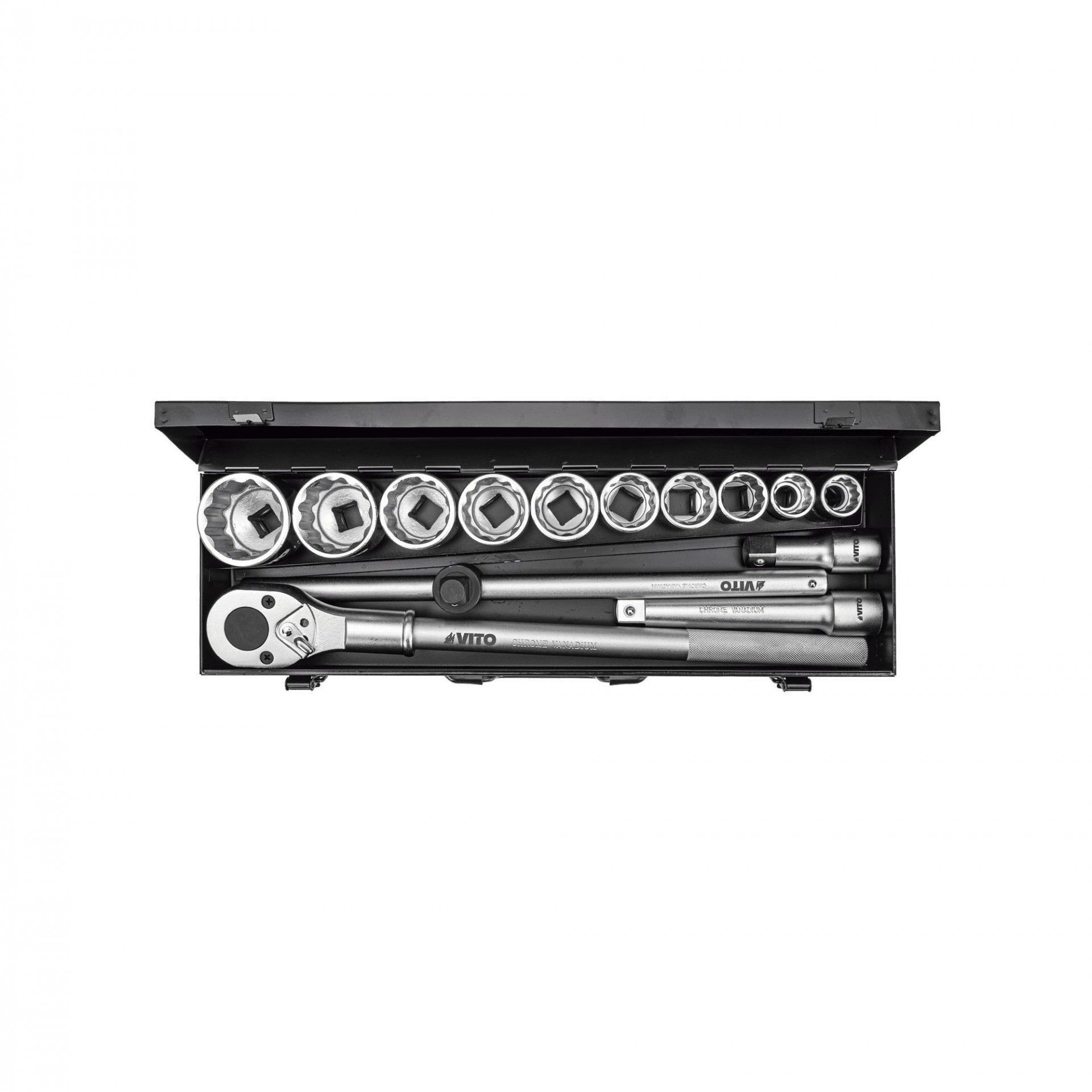 Jogo chaves caixa 3/4" - 14 peças refª VIJR14 VITO