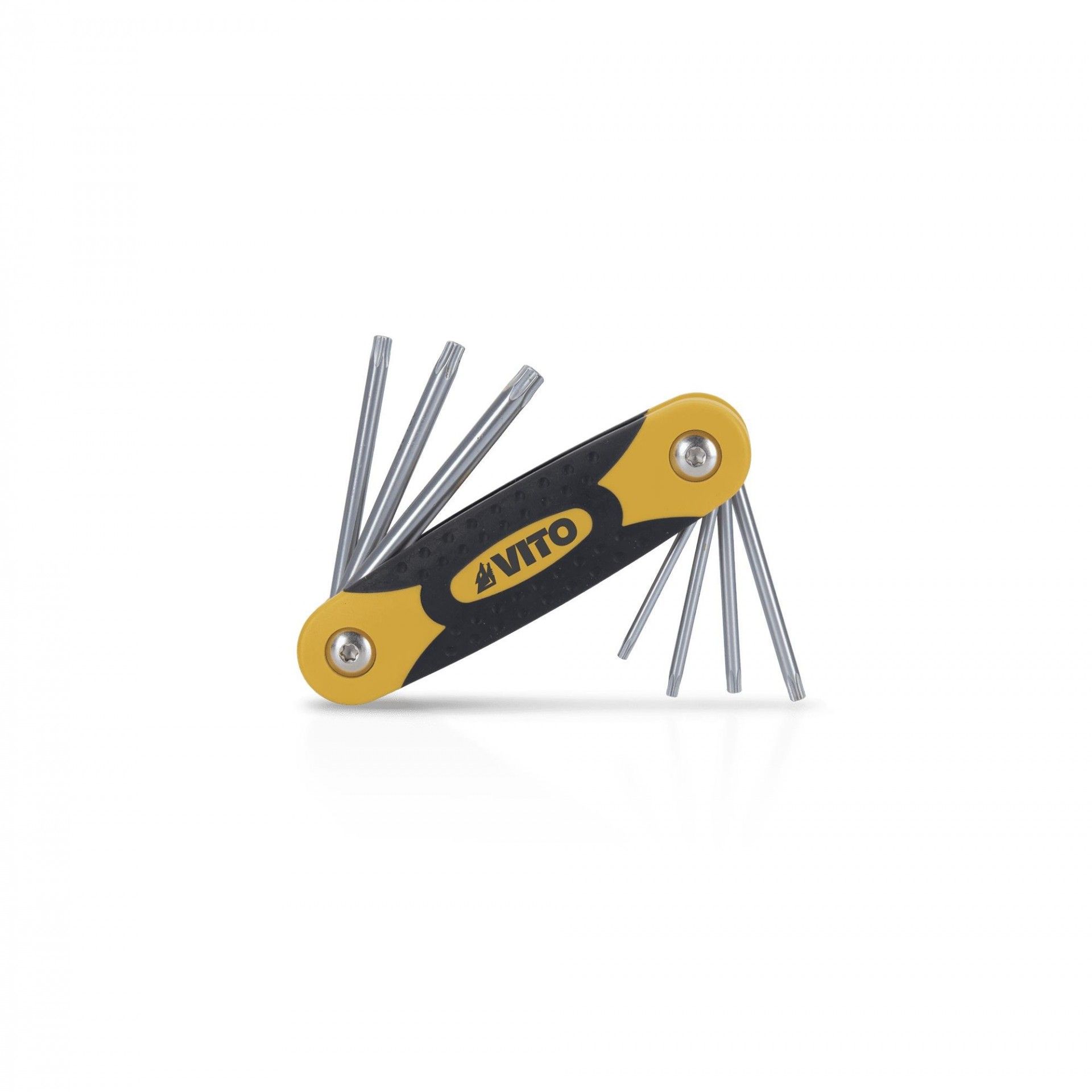 Conjunto de 7 chaves torx com furo em canivete pro refª VIJCTSCP7 VITO