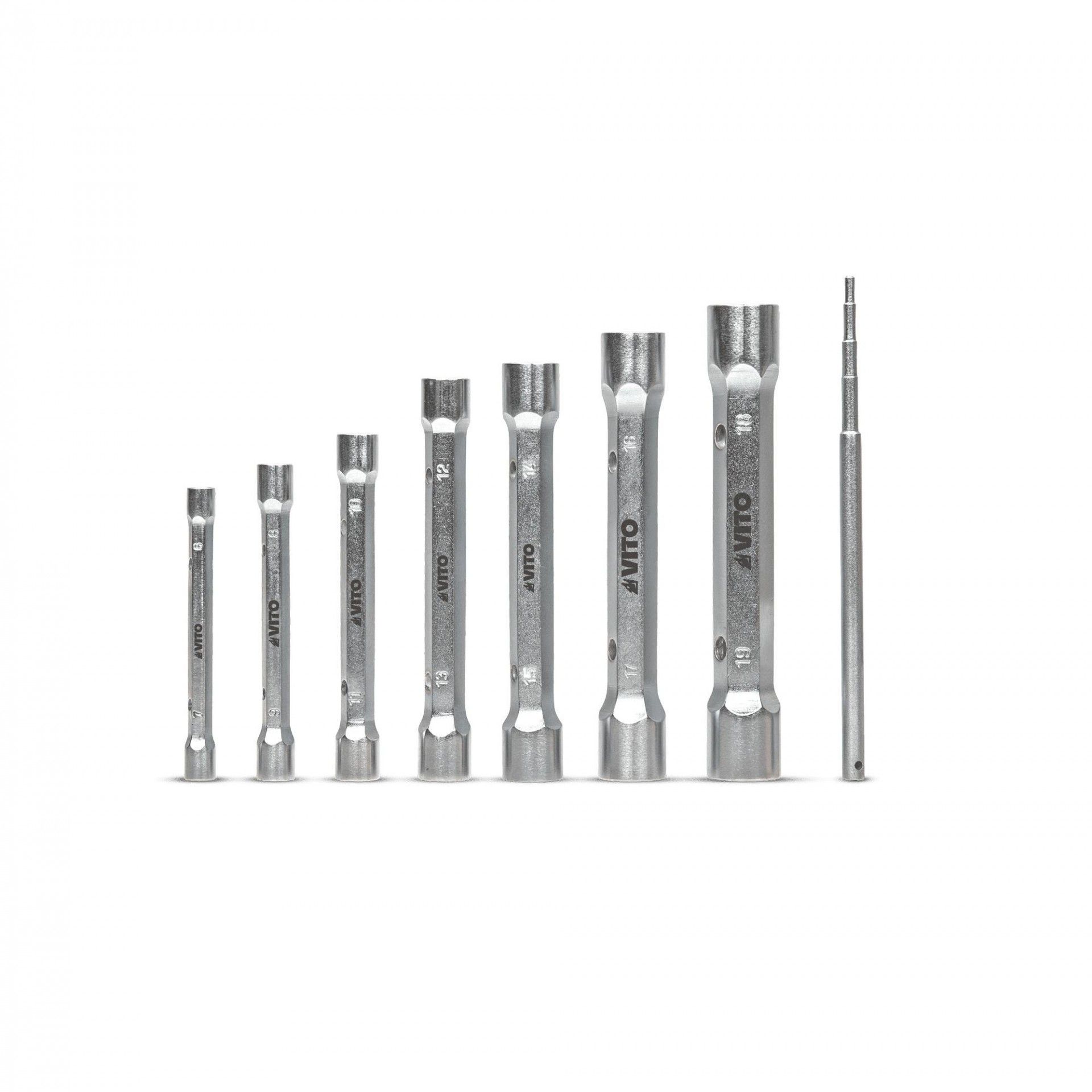 Conjunto de 8 chaves de tubo refª VIJCT8 VITO