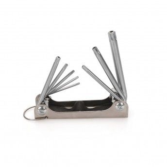 Conjunto de 8 chaves torx com segredo em canivete ref� VIJCTI8 VITO
