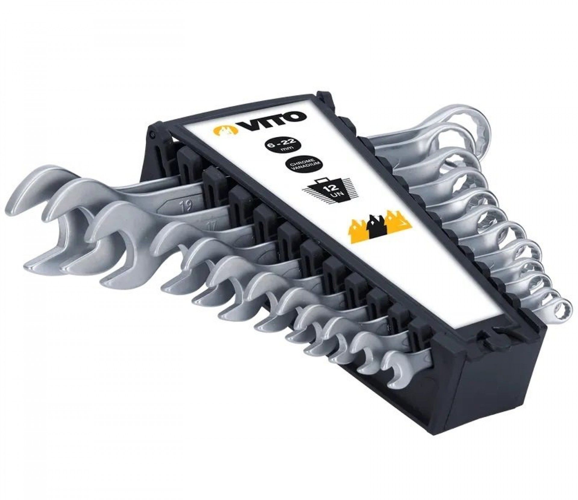 Jogo de Chaves combinadas 12pç refª VIJCBL12 VITO