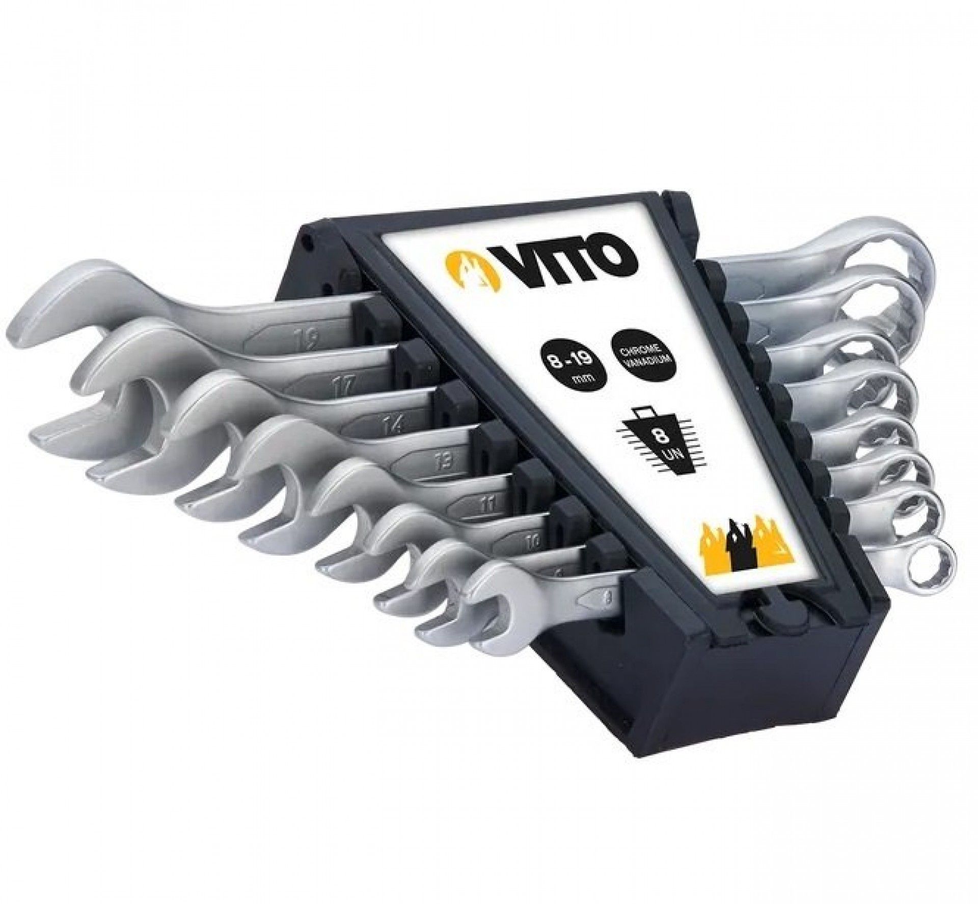 Jogo de Chaves combinadas 8pç refª VIJCBL8 VITO