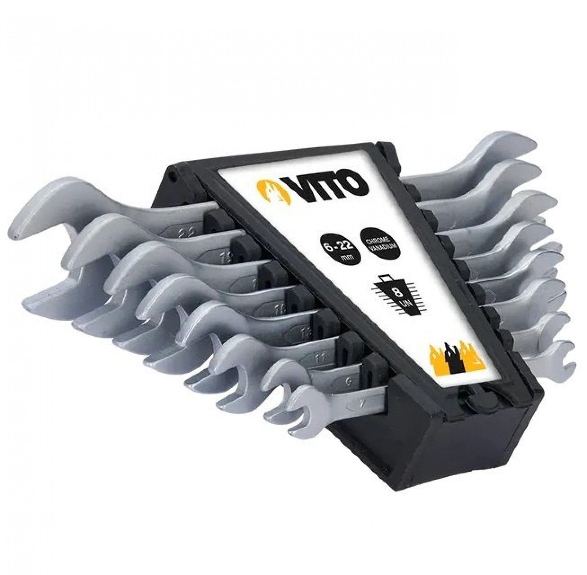 Jogo de Chaves bocas 8pç refª VIJCB8 VITO