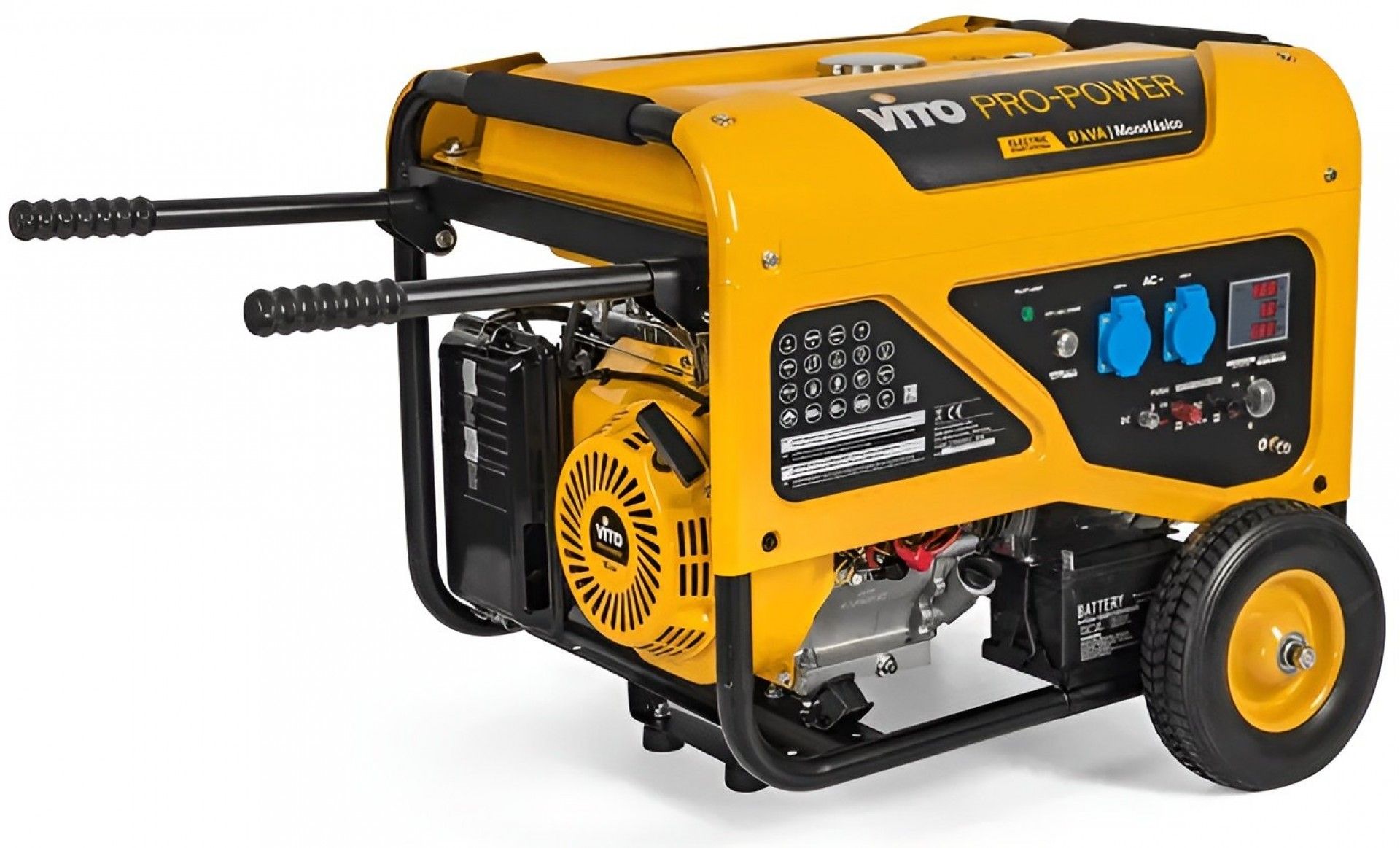 Gerador 8KVA electric start c/ rodas e pega refª VIG8RL VITO