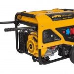 Gerador 8KVA electric start c/ rodas e pega trifsico ref VIG8TRL VITO